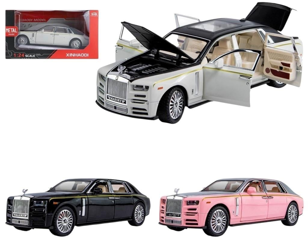 Vardem Kutulu 1:24 Çek Bırak Işıklı ve Sesli RR Model Araba