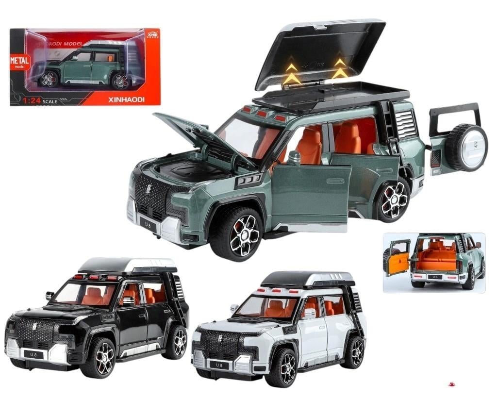 Vardem Kutulu Çek Bırak 1:24 Işıklı Ve Sesli Kapıları Açılan Lr Jeep