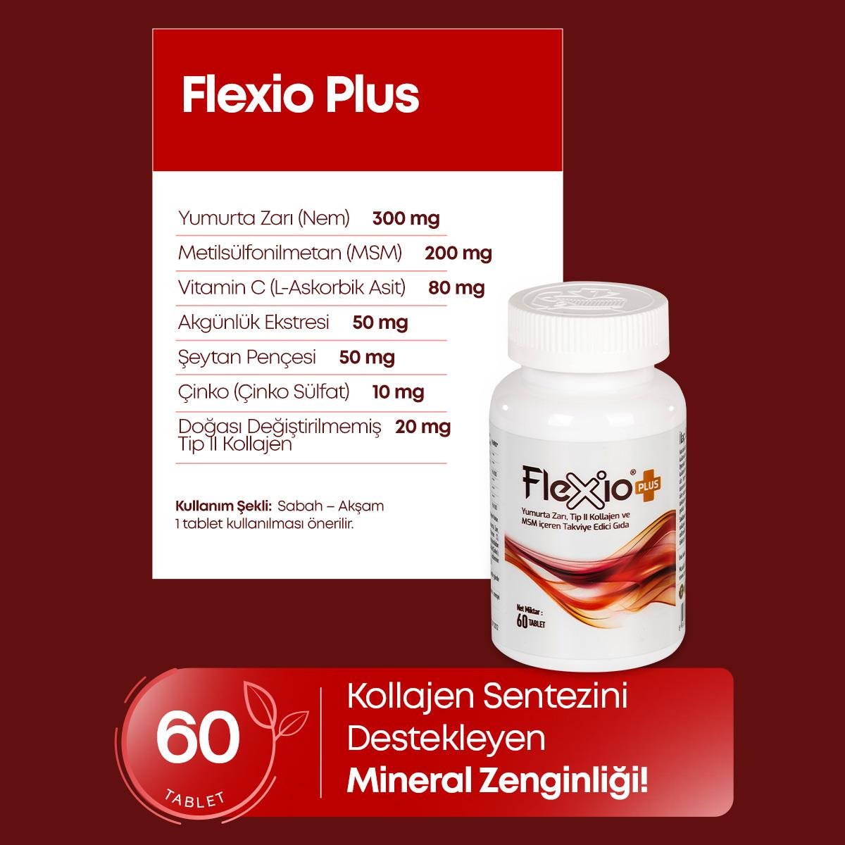 FLEXİO PLUS 60 TABLET