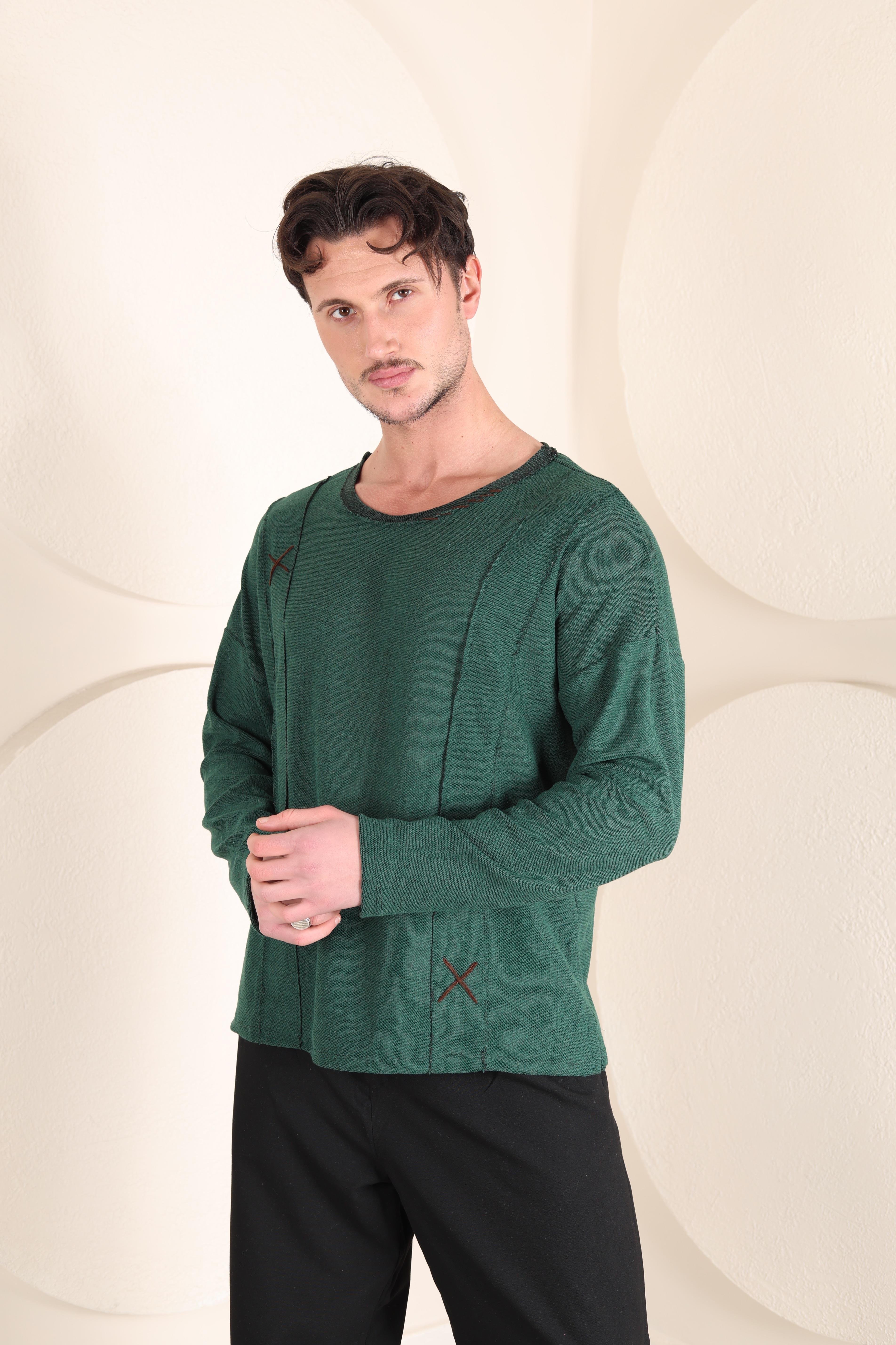  Şerit Triko Sweat