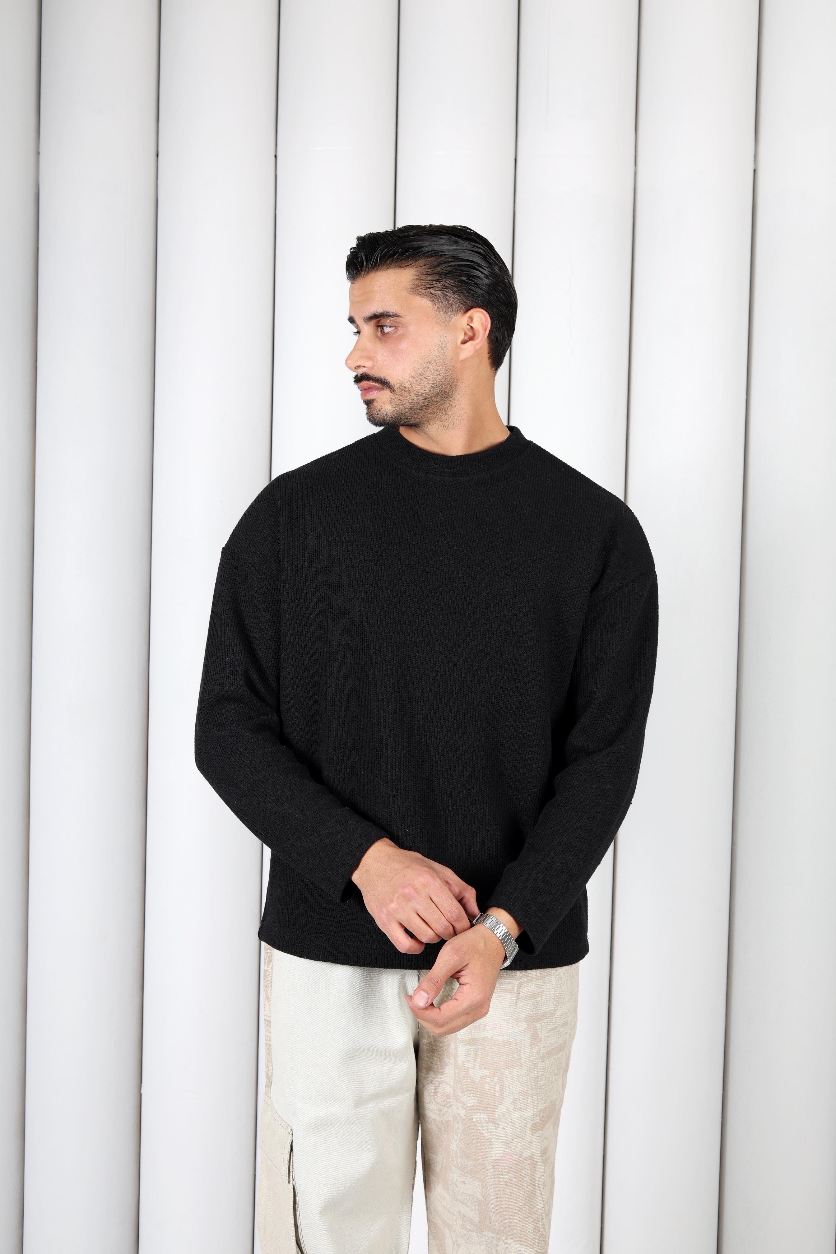 Bisiklet Yaka Sweat