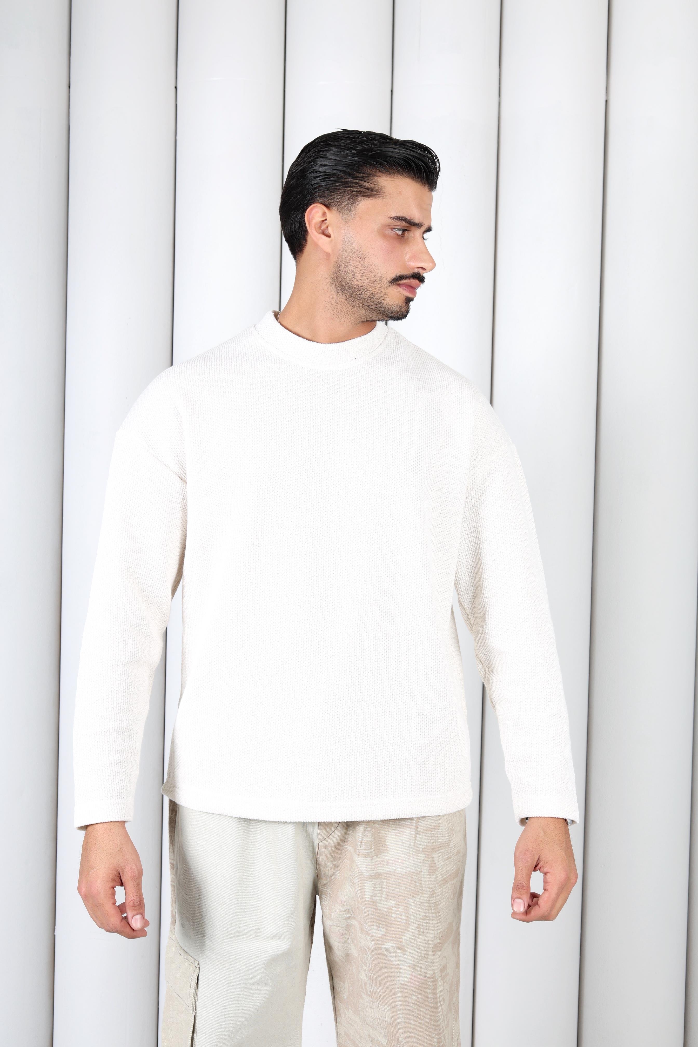 Bisiklet Yaka Sweat