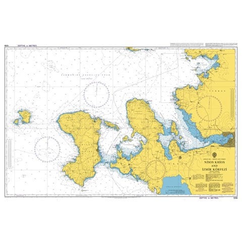 Admiralty Chart BA1058 – Sakız Adası (Nisos Chios) ve İzmir Körfezi Deniz Seyir Haritası