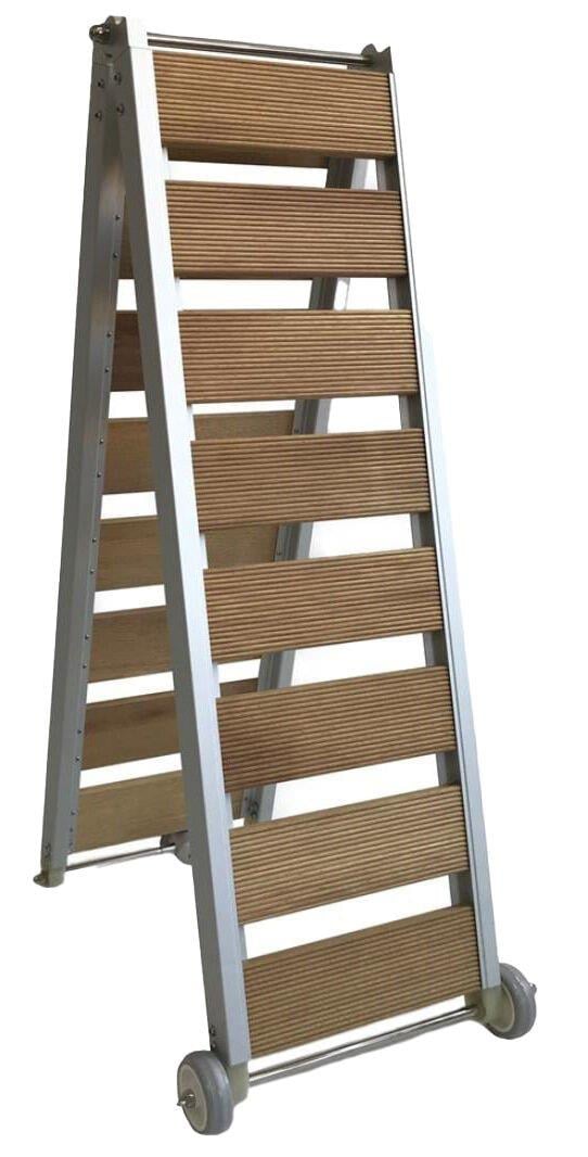 Alüminyum Pasarella Katlanır Sıralı Teak 31x200cm