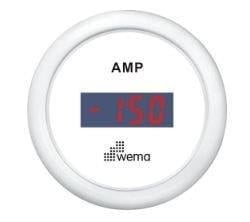 AMPERMETRE ŞÖNTLÜ 52 mm BEYAZ/BEYAZ