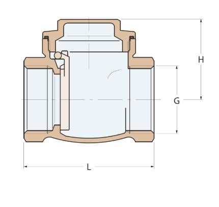 BRONZ ÇALPARA ÇEKVALF 2.1/2''