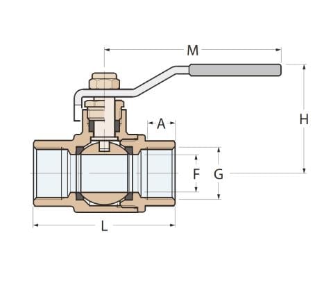 BRONZ KÜRESEL VANA 1/2''