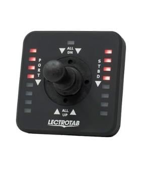 GÖSTERGELİ JOYSTICK FLAP KONTROL PANELİ TEK/ÇİFT İSTASYON 12V/24V (FLYBRIDGE İÇİN İKİNCİ JLC11 KUMANDA SATIN ALINMALIDIR)