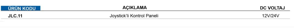 GÖSTERGELİ JOYSTICK FLAP KONTROL PANELİ TEK/ÇİFT İSTASYON 12V/24V (FLYBRIDGE İÇİN İKİNCİ JLC11 KUMANDA SATIN ALINMALIDIR)