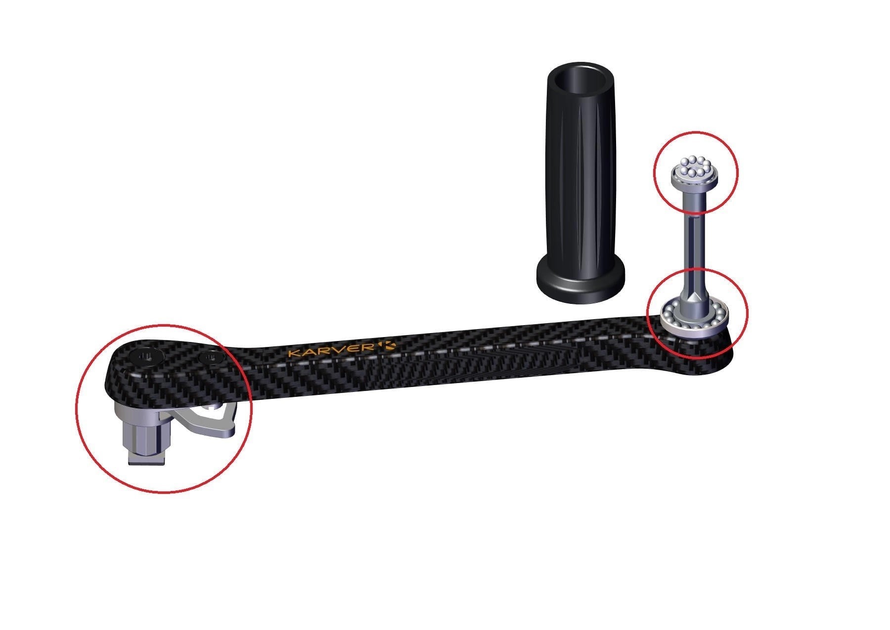 KWH20G HANDLE + POMMEL
