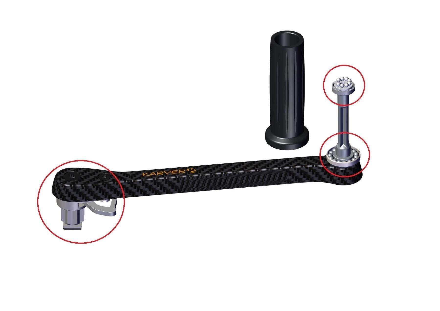 KWH25 HANDLE + POMMEL