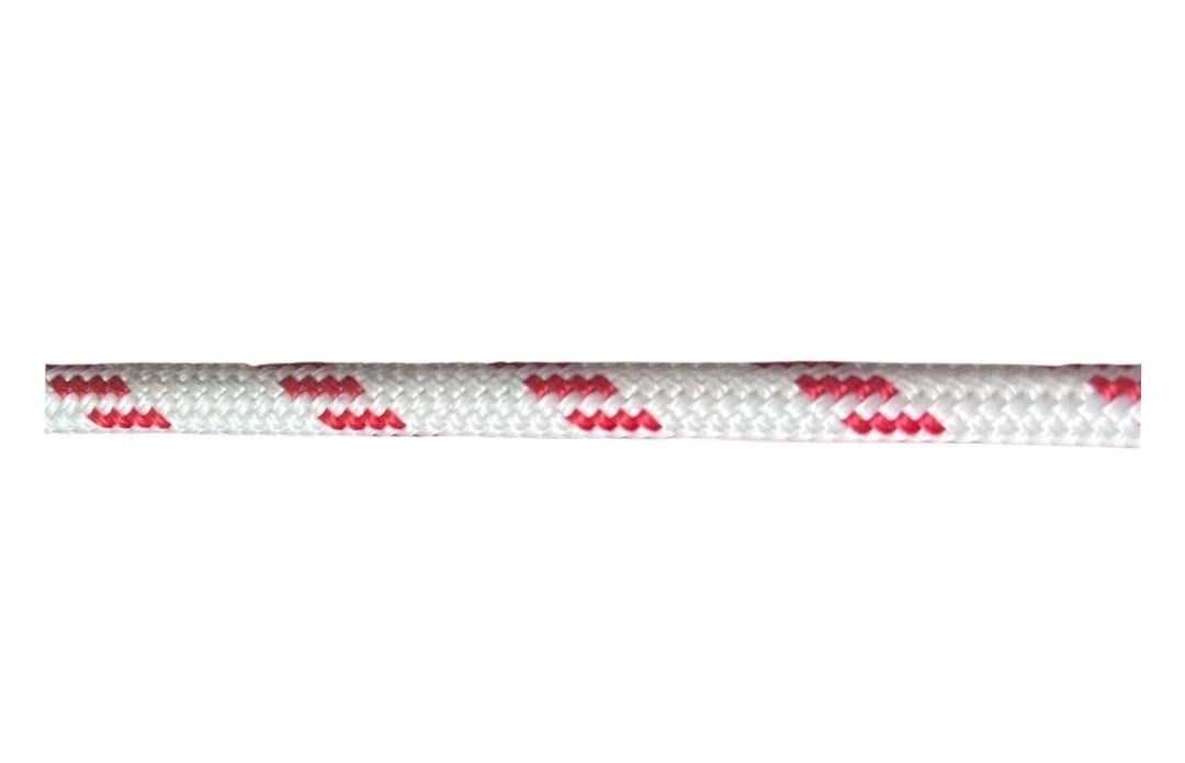 LUPES LS TIGTH - 12 MM - WHITE-RED (KAYA ROPES) - price per meter