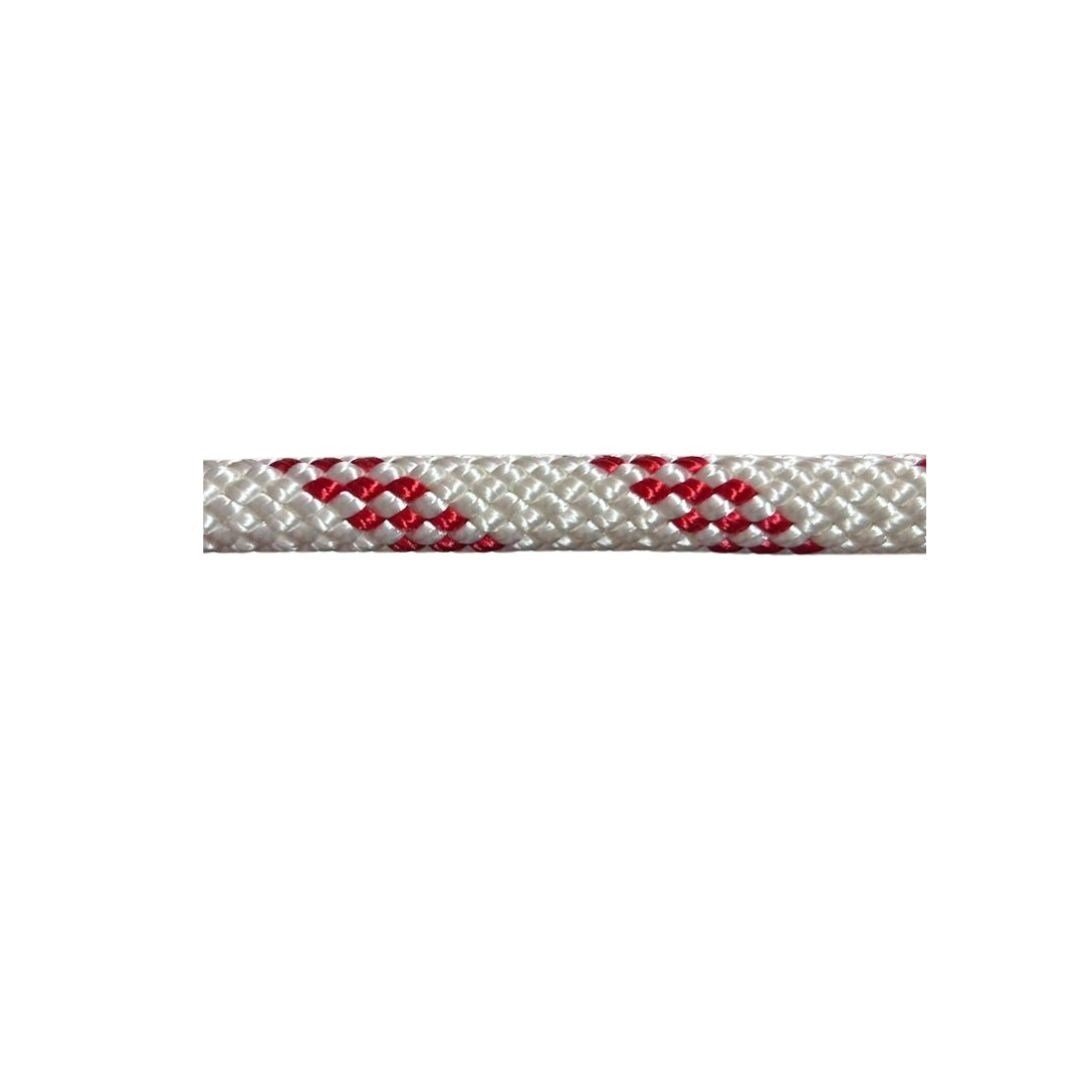 LUPES LS TIGTH - 8 MM - WHITE-RED (KAYA ROPES) - price per meter