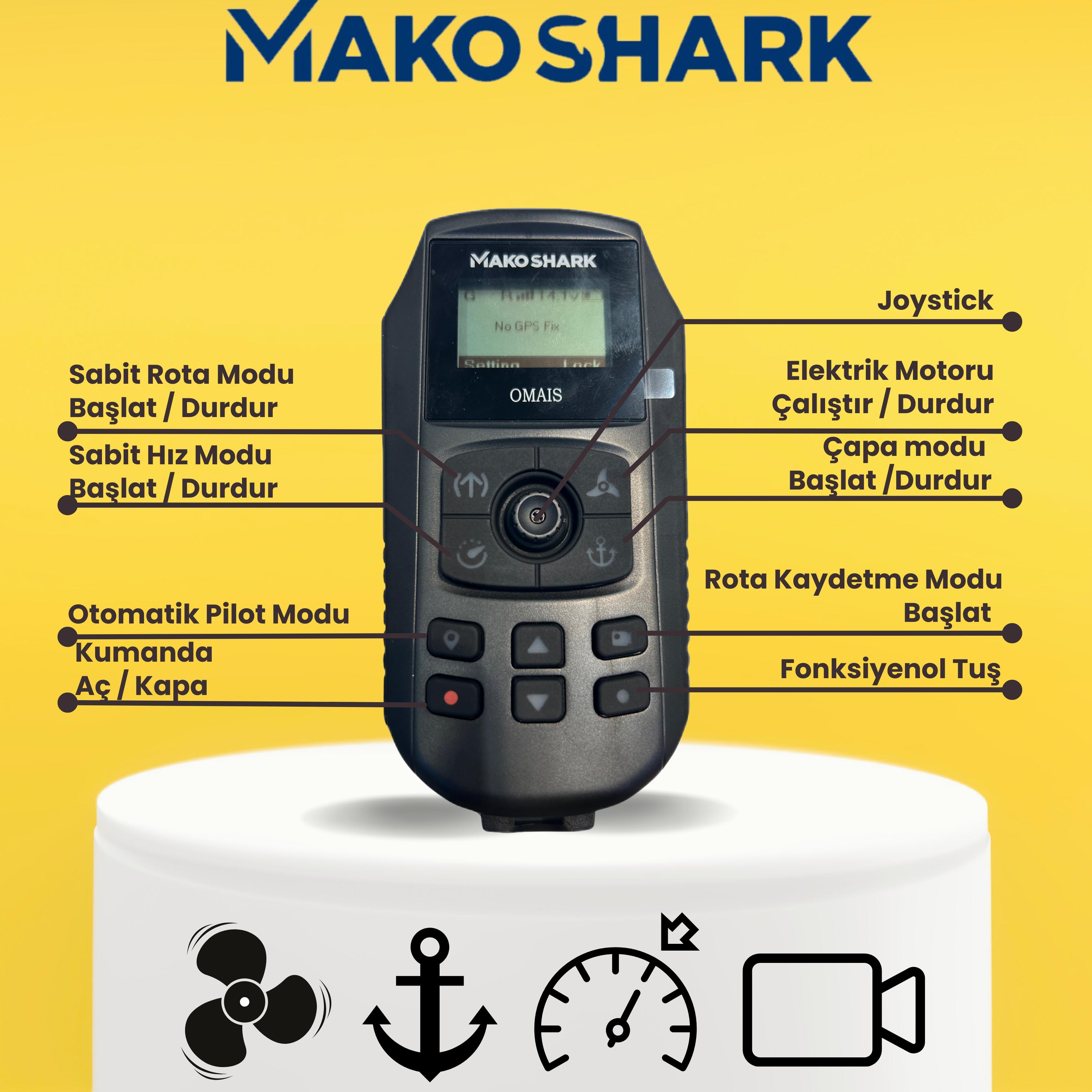 Mako Shark Omais OMS150S Sanal Çapa 12V 60
