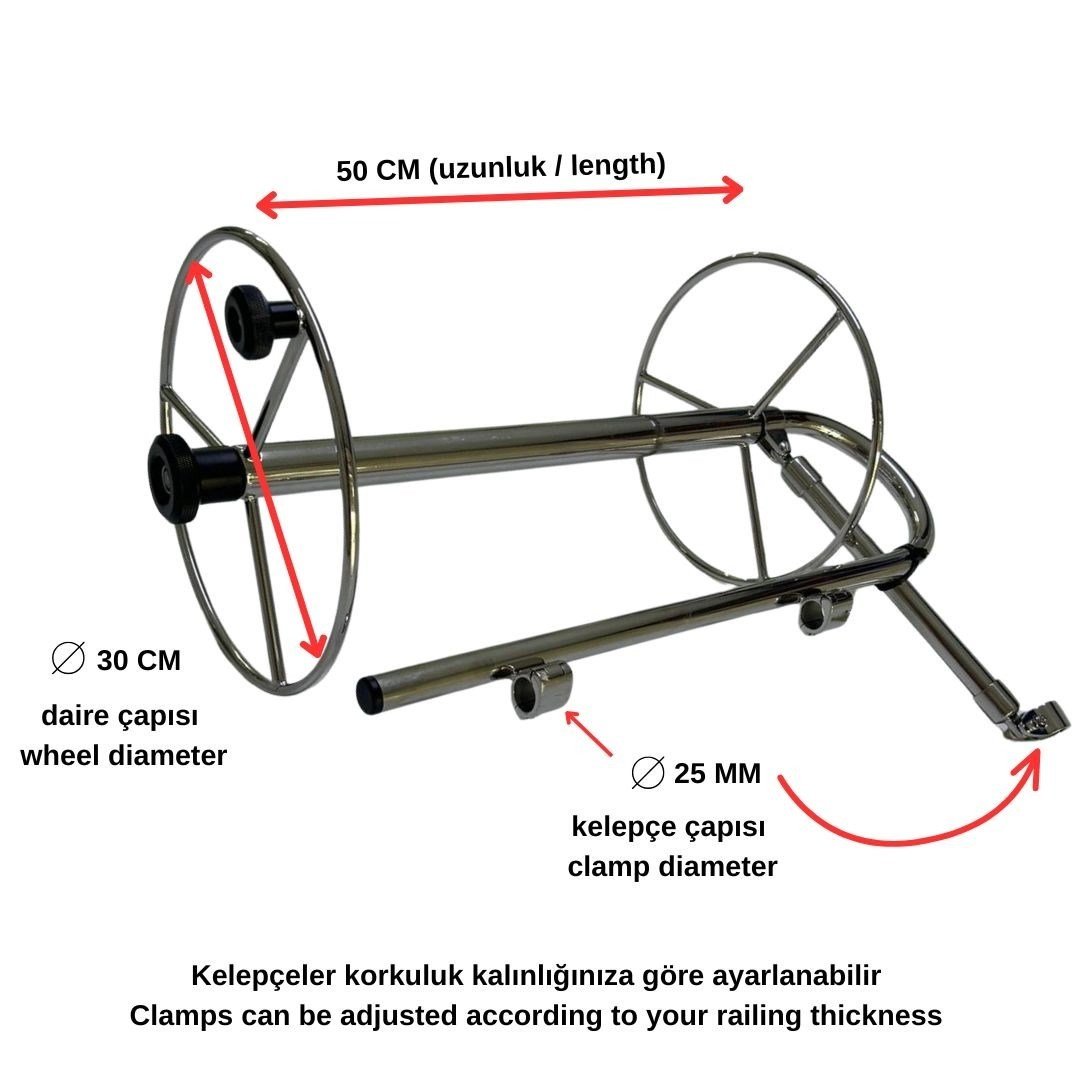 MOORING ROPE REEL (50X30 CM) / KARAYA BAĞLAMA HALAT MAKARASI (50X30 CM)