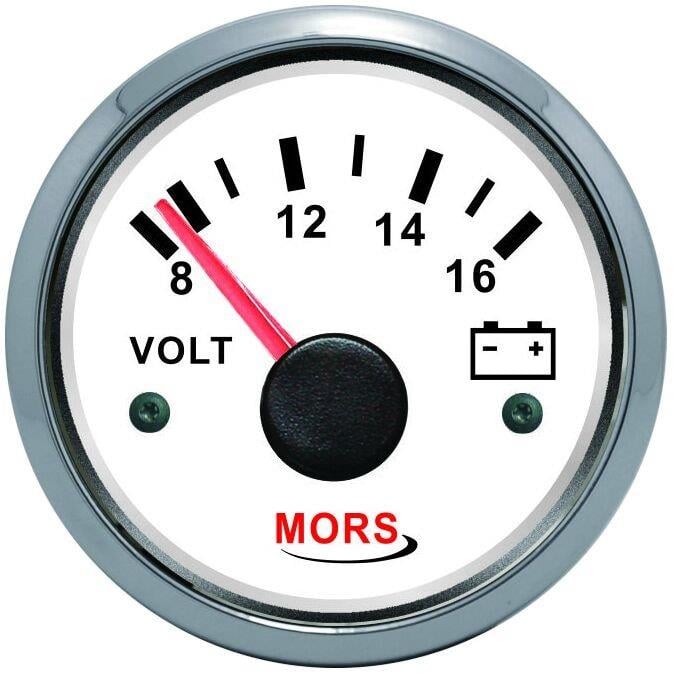 Mors Voltmetre Göstergesi 24v Beyaz Ø: 55mm