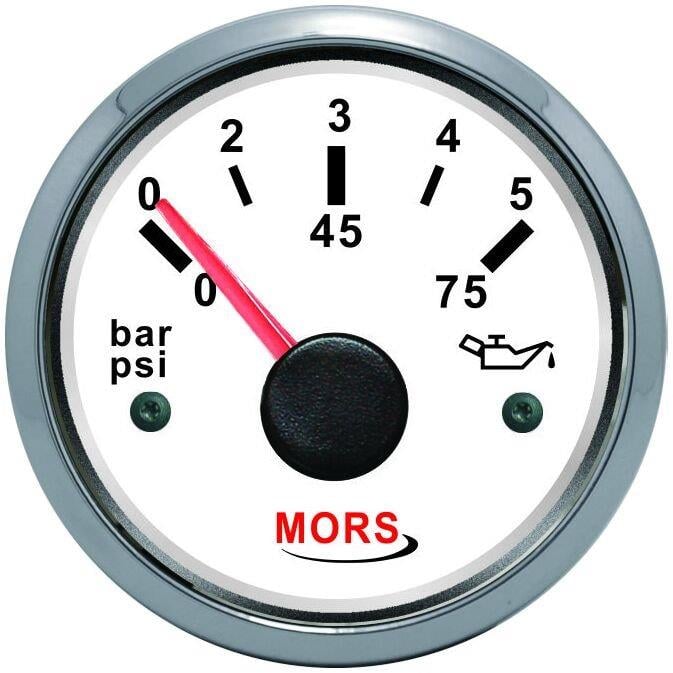 Mors Yağ Göstergesi Beyaz 5 Bar Çap:55mm