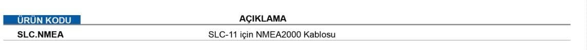 NMEA ADAPTÖRÜ SLC11 İÇİN