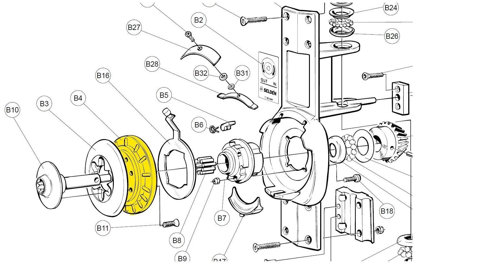 SELDEN - LINE DRIVER HALF INNER ø120-36