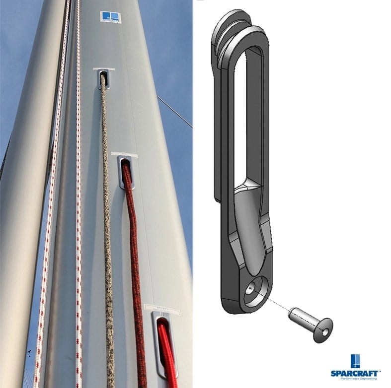 SPARCRAFT - HALYARD EXIT STAINLESS STEEL Ø12 COMPLETE S622