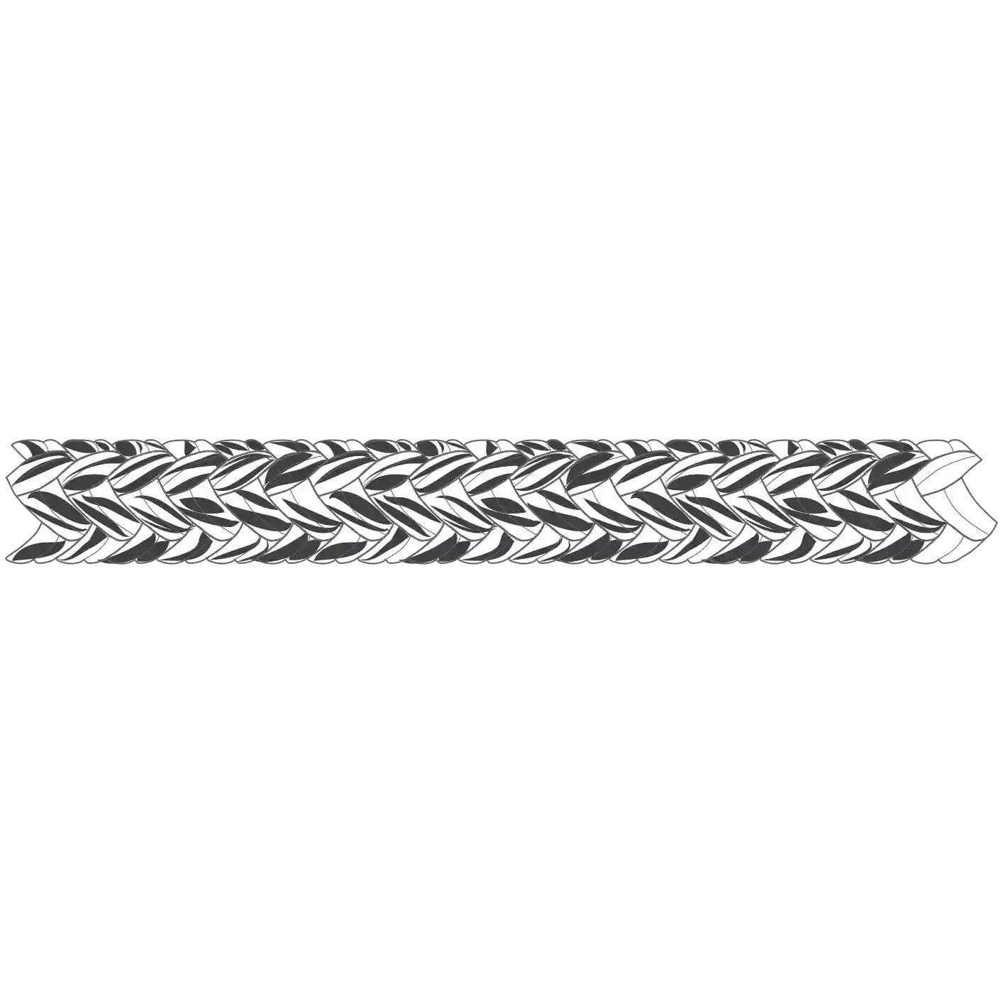 TASMANIA - 12 MM - BLACK-WHITE MIX (GLEISTEIN) - price per meter