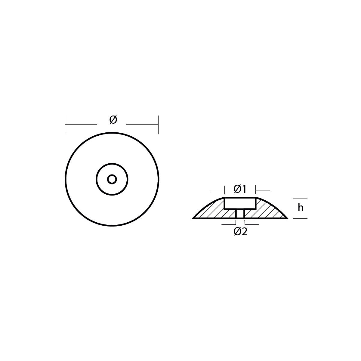 UFO TUTYA Ø110mm ALÜMİNYUM