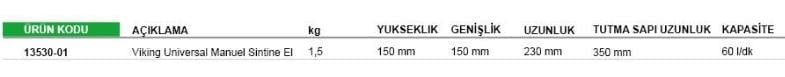 VIKING UNIVERSAL MANUEL SİNTİNE EL POMPASI