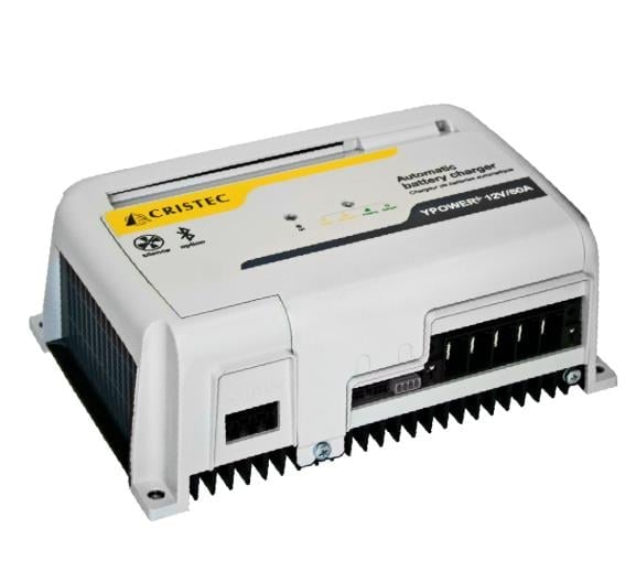 YPOWER AC-DC AKÜ ŞARJ CİHAZI 12V/60A 4 ÇIKIŞ FANSIZ BLUETOOTH BAĞLANTILI ÜCRETSİZ UYGULAMA İLE