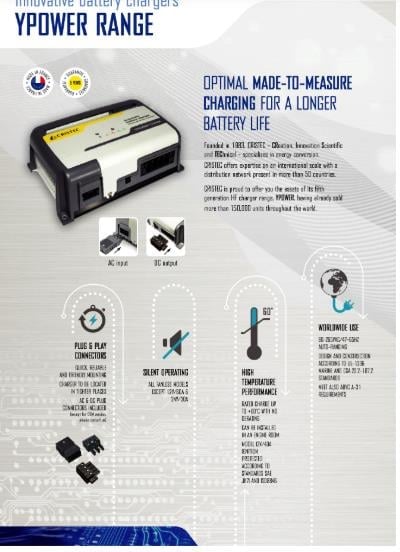 YPOWER AC-DC AKÜ ŞARJ CİHAZI 24V/20A 3 ÇIKIŞ FANSIZ