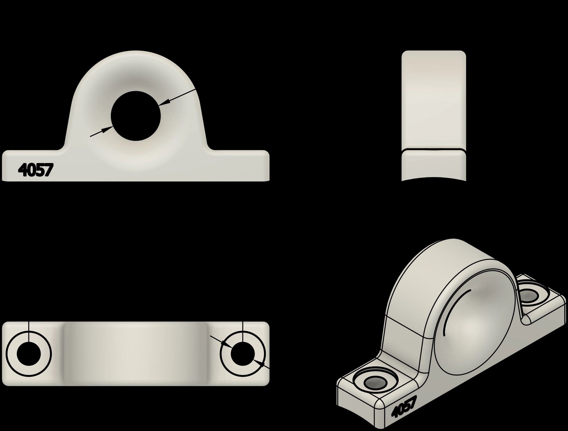 Z-SPARS  - FAIRLEAD (ALUMINIUM)