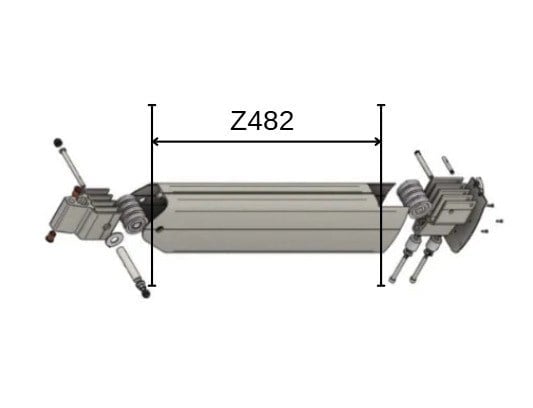 Z-SPARS - ANODISED PROFILE FOR Z482 BOOM (LENGTH: 6.740 MM)