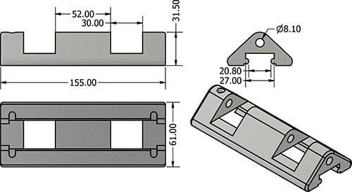Z-SPARS - Headboard car body C25 2 D2930