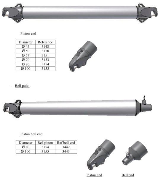 Z-SPARS - SPINNAKER POLE CONE ASSEMBLY (Ø 100 MM)