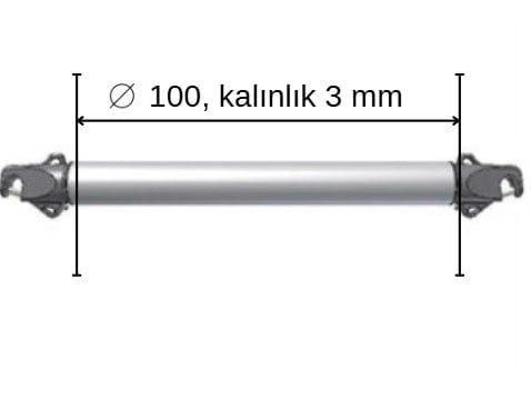 Z-SPARS - SPINNAKER POLE TUBE (100 MM x 3 MM x 1 METER)