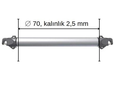 Z-SPARS - SPINNAKER POLE TUBE (70 MM x 2,5 MM x 1 METER)
