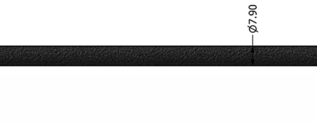 ZSPARS - ROD SLIDES 7,9 MM (PER METER)