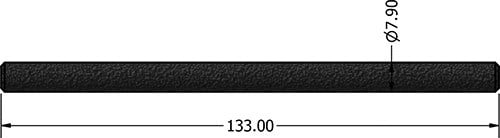 ZSPARS - ROD SLIDES (7,9 MM X 133 MM), SET 2 PCS