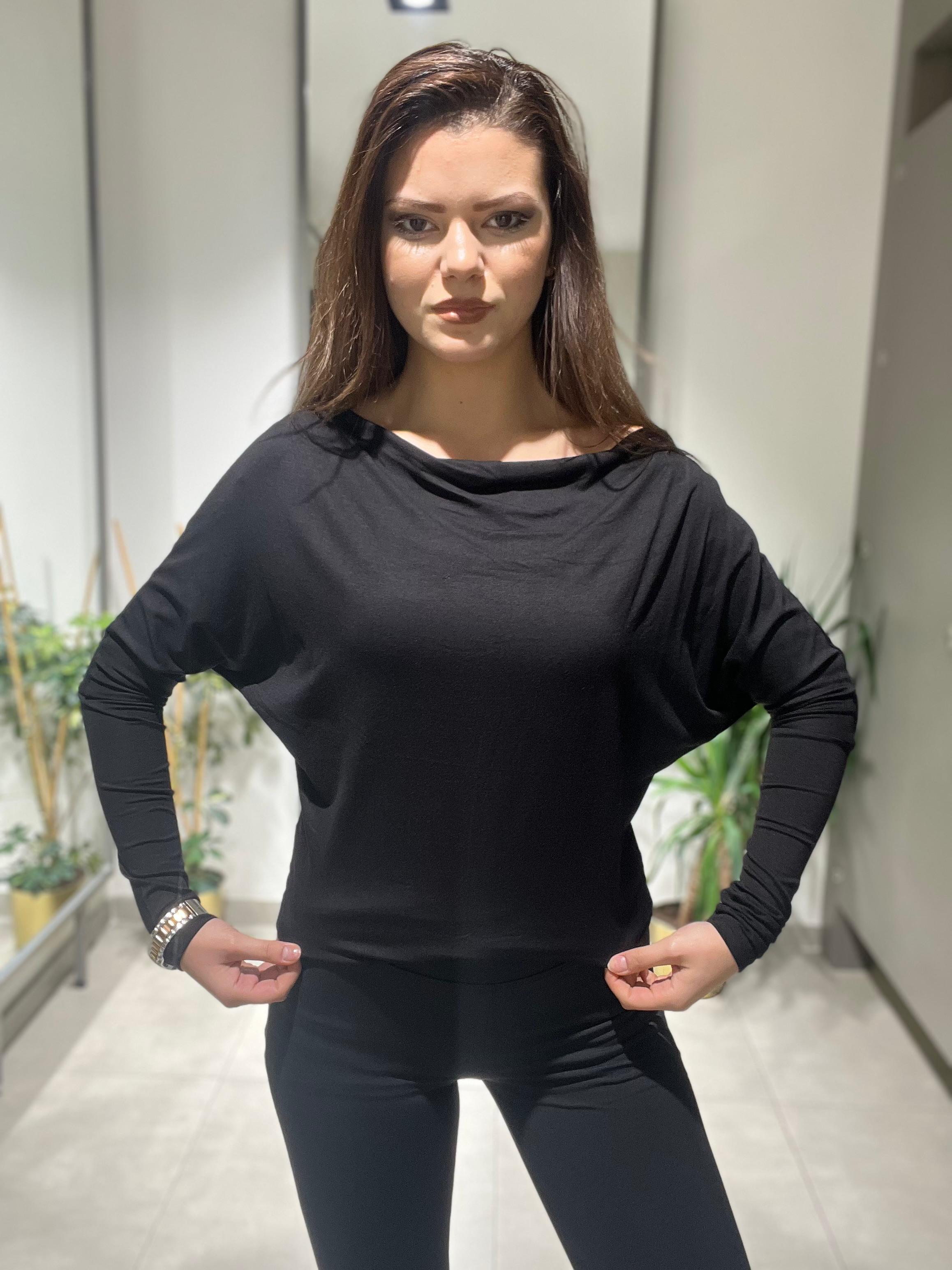 251080 KAYIK YAKA  ÖRME BLUZ 