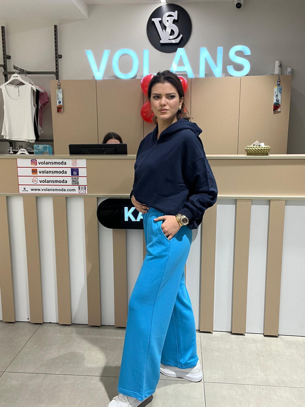 26K009 KAPÜŞONLU FERMUARLI SWEATSHİRT