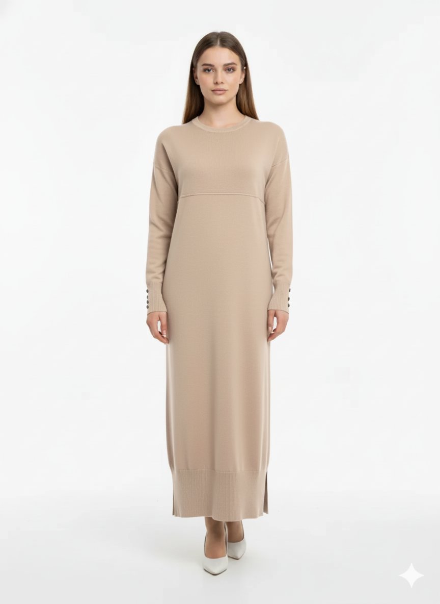 Düğme Çakımlı Triko