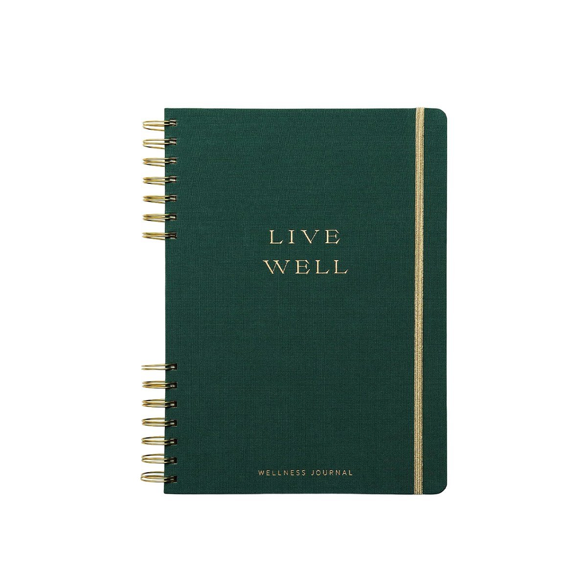 Wellness Journal Jumbo Boy Ayraçlı Spiral Defter: Live Well