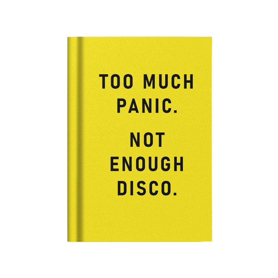 Words Not Defteri: Too Much Panic (Sarı)