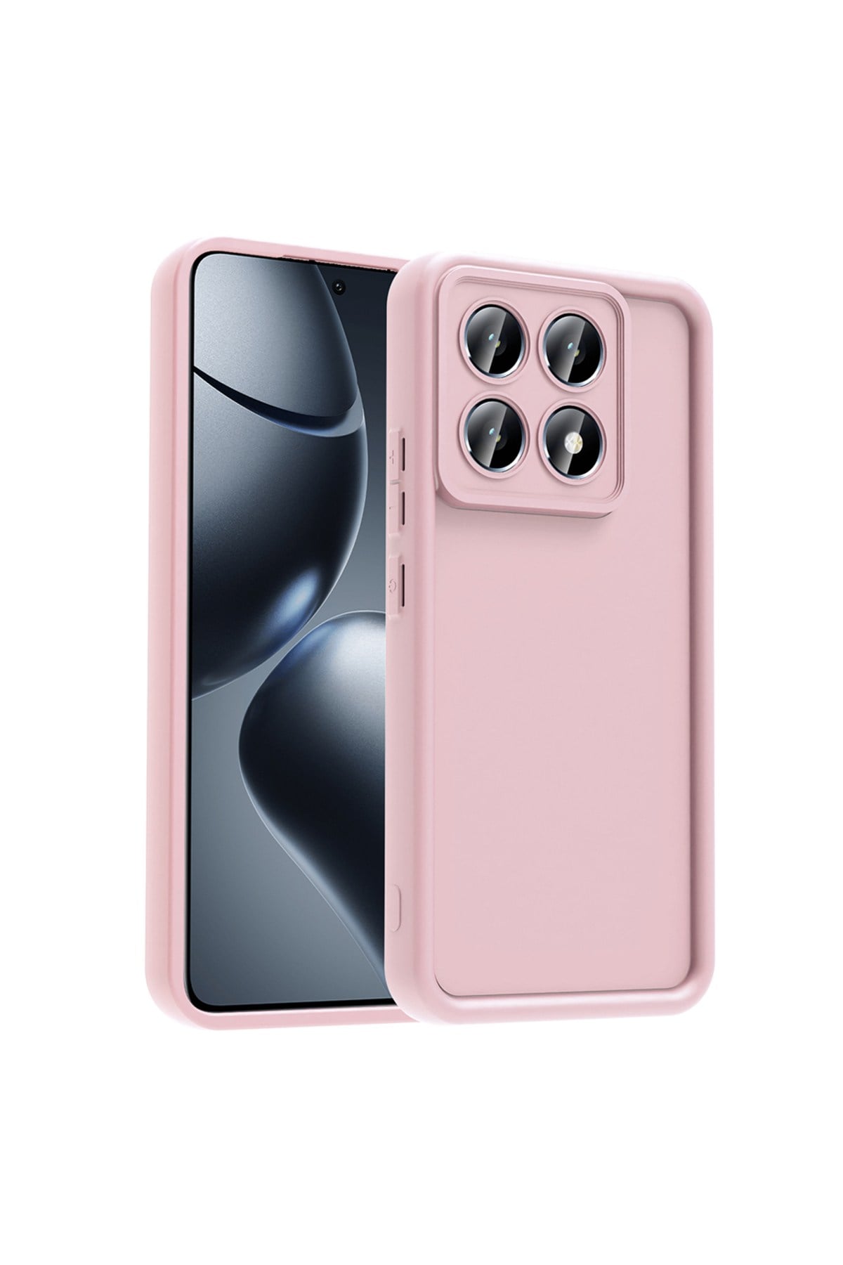 14T Kılıf Kamera Korumalı NVTH Ananas Kapak - Pembe