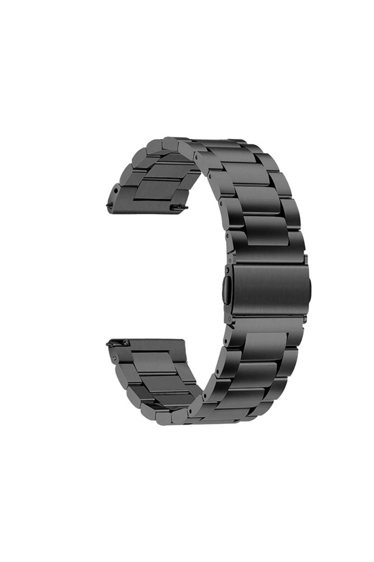 Amazfit Pace NVTH Band-04 22mm Metal Kordon-Siyah