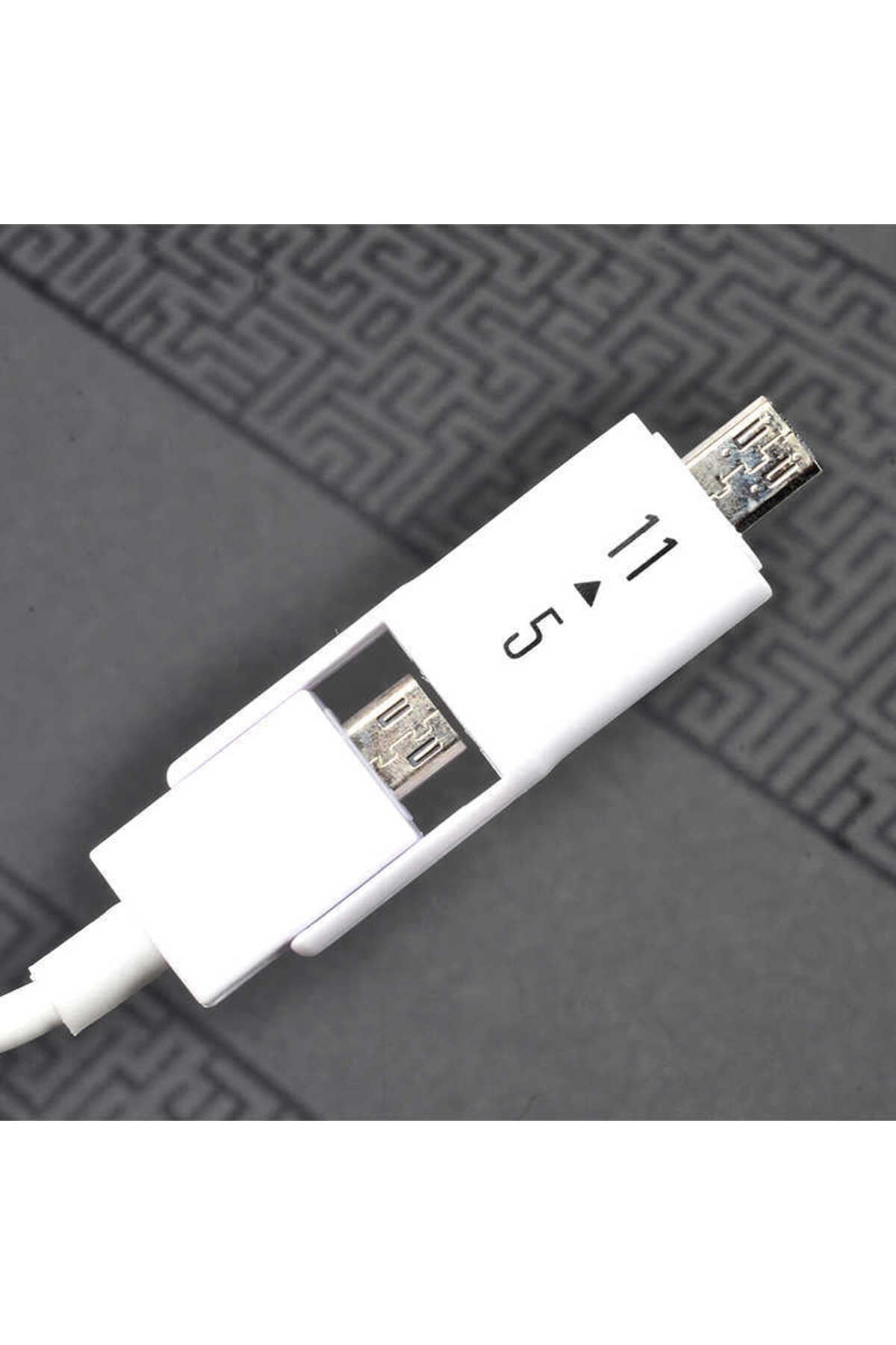 Beyaz Galaxy Note 3 MHL HDMI Kablo-NVTH