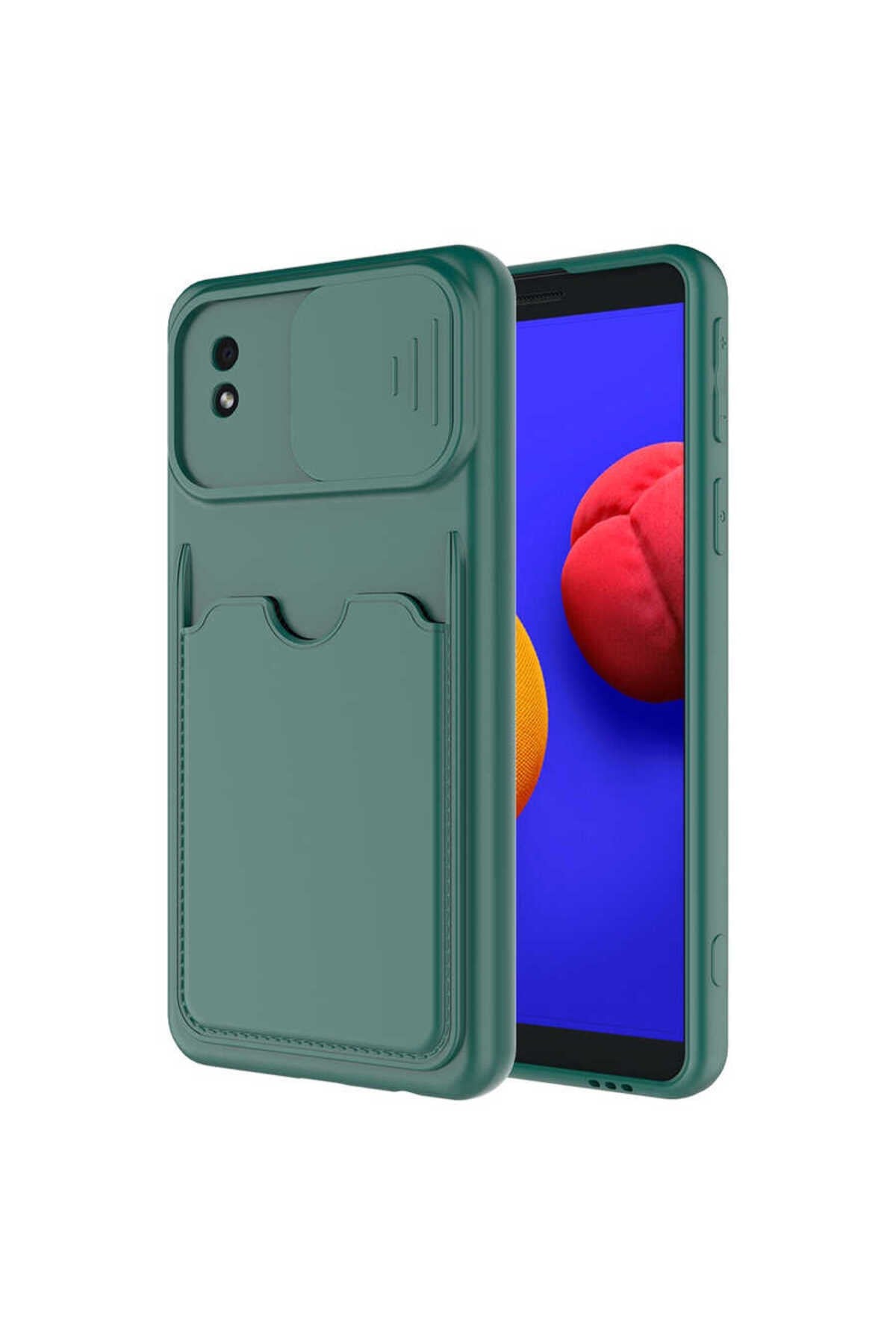 Galaxy A01 Core Kılıf NVTH Kartix Kapak - Koyu Yeşil