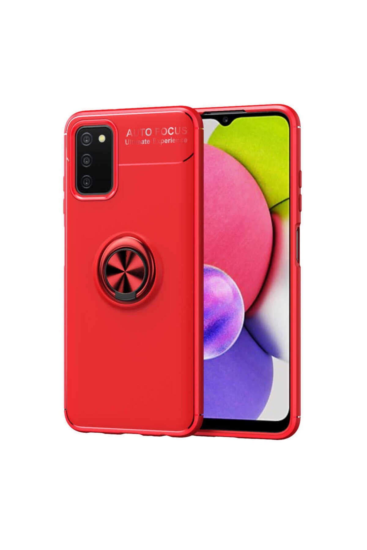 Galaxy A03s Kılıf NVTH Ravel Silikon Kapak - Kırmızı