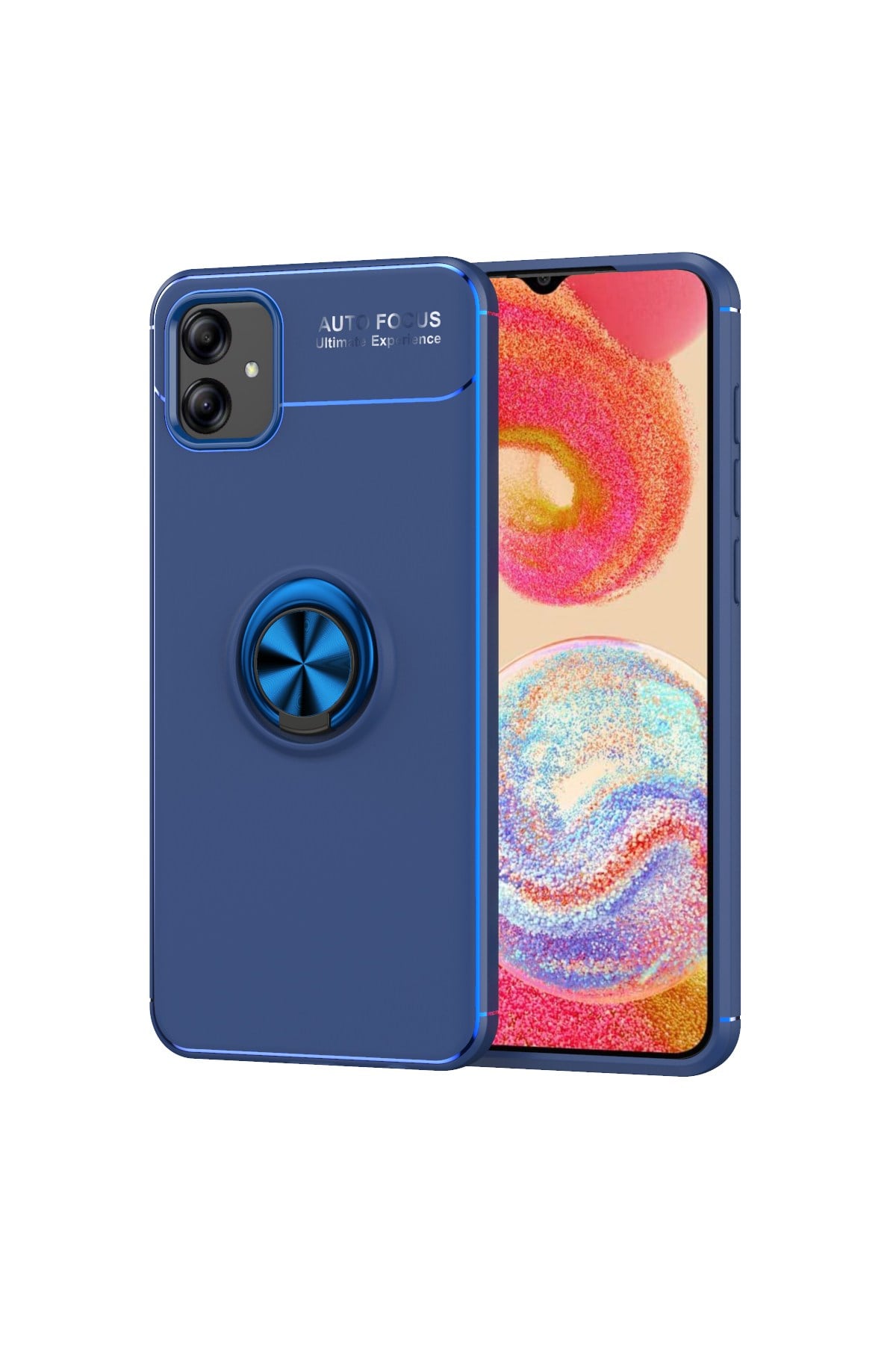 Galaxy A04E Kılıf NVTH Ravel Silikon Kapak - Mavi