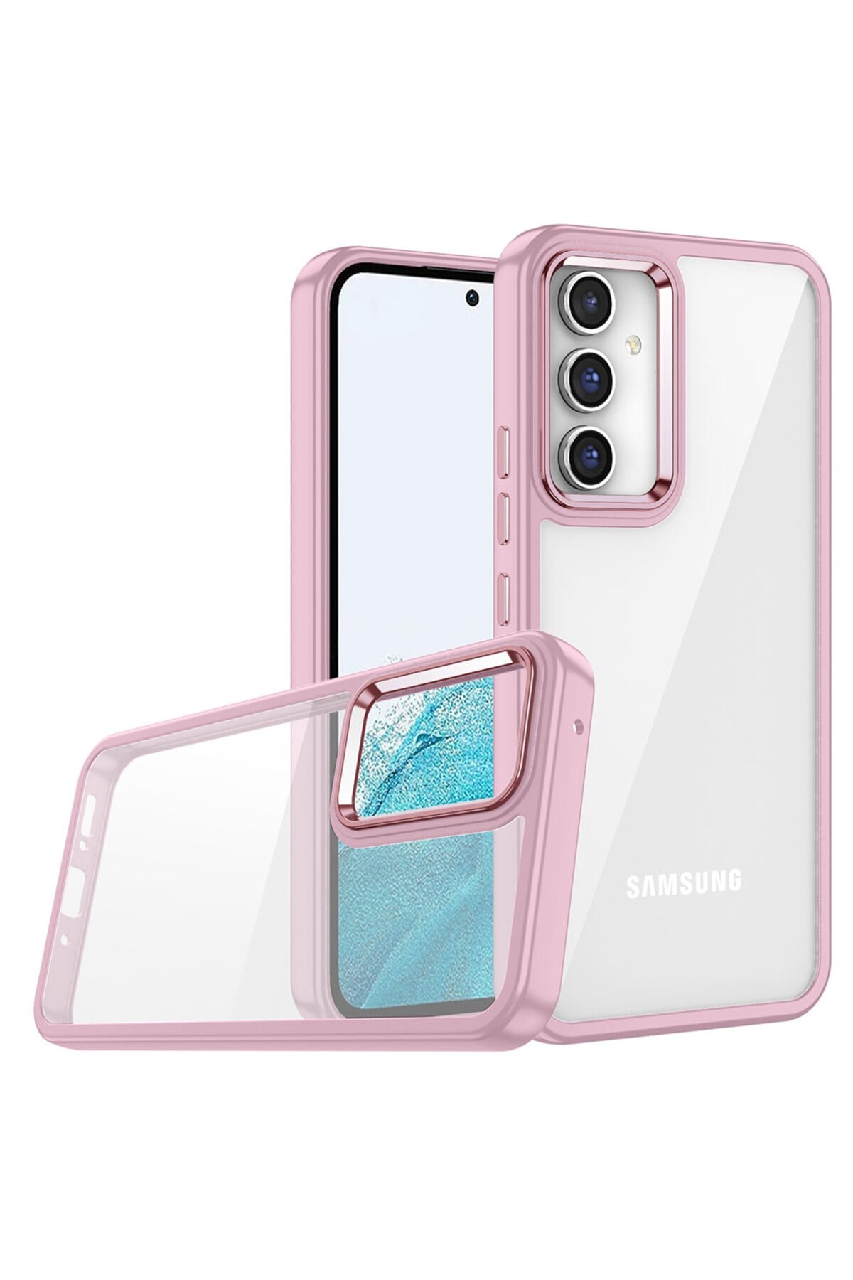 Galaxy A04S Kılıf NVTH Flora Kapak - Rose Gold