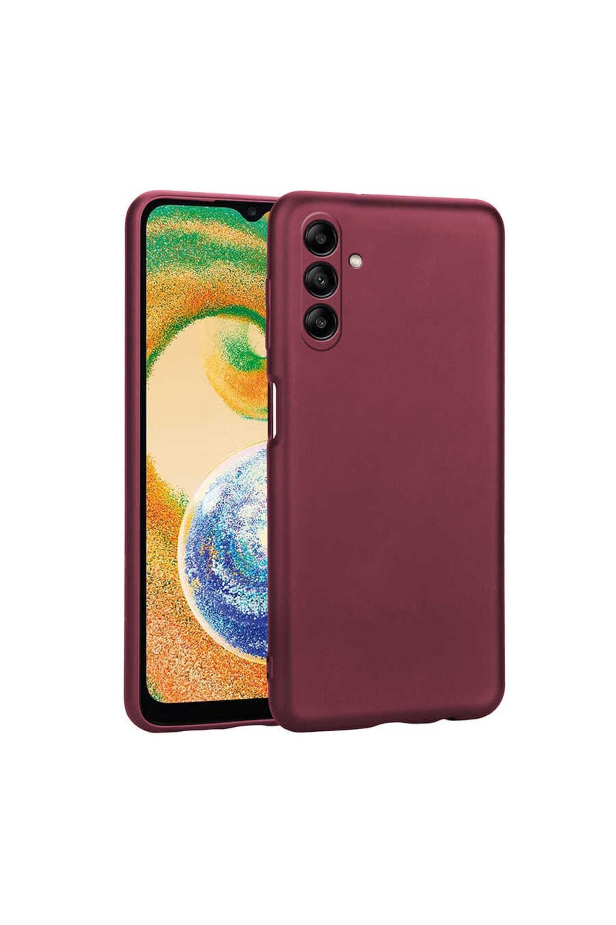 Galaxy A04S Kılıf NVTH Premier Silikon Kapak - Mürdüm